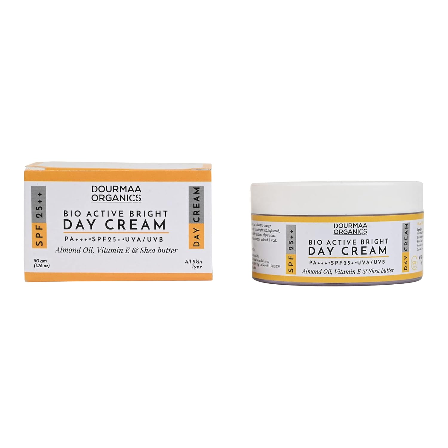 Dourmaa Organics Total Effects Day Cream With Shea Butter, SPF 25