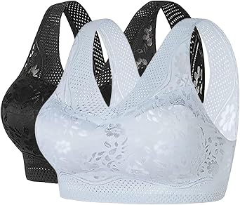Hatmeo Womens Orthopedic Anti-Sagging Bra, Hatmeo Posture Correcting Bra, Breathable Push up Bra for Senior Women