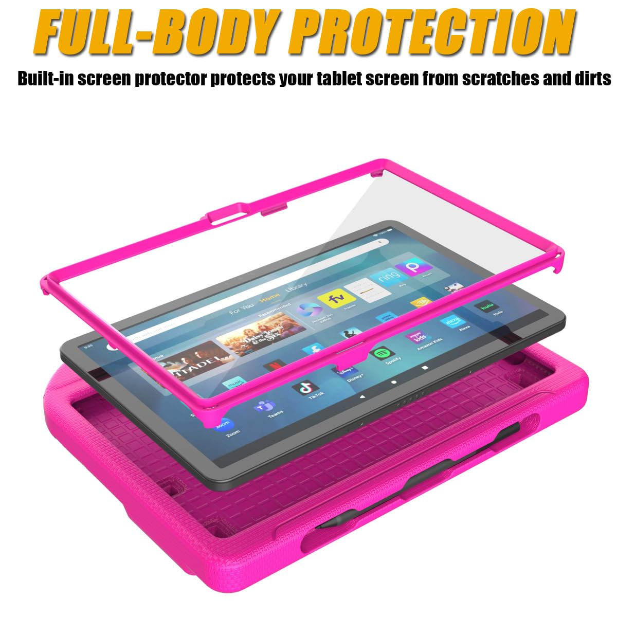 Custodia Protettiva Per IPad Mini 6 (2021) Bambini – Schiuma EVA Antiurto, Design Farfalla Con Supporto, Viola - 2