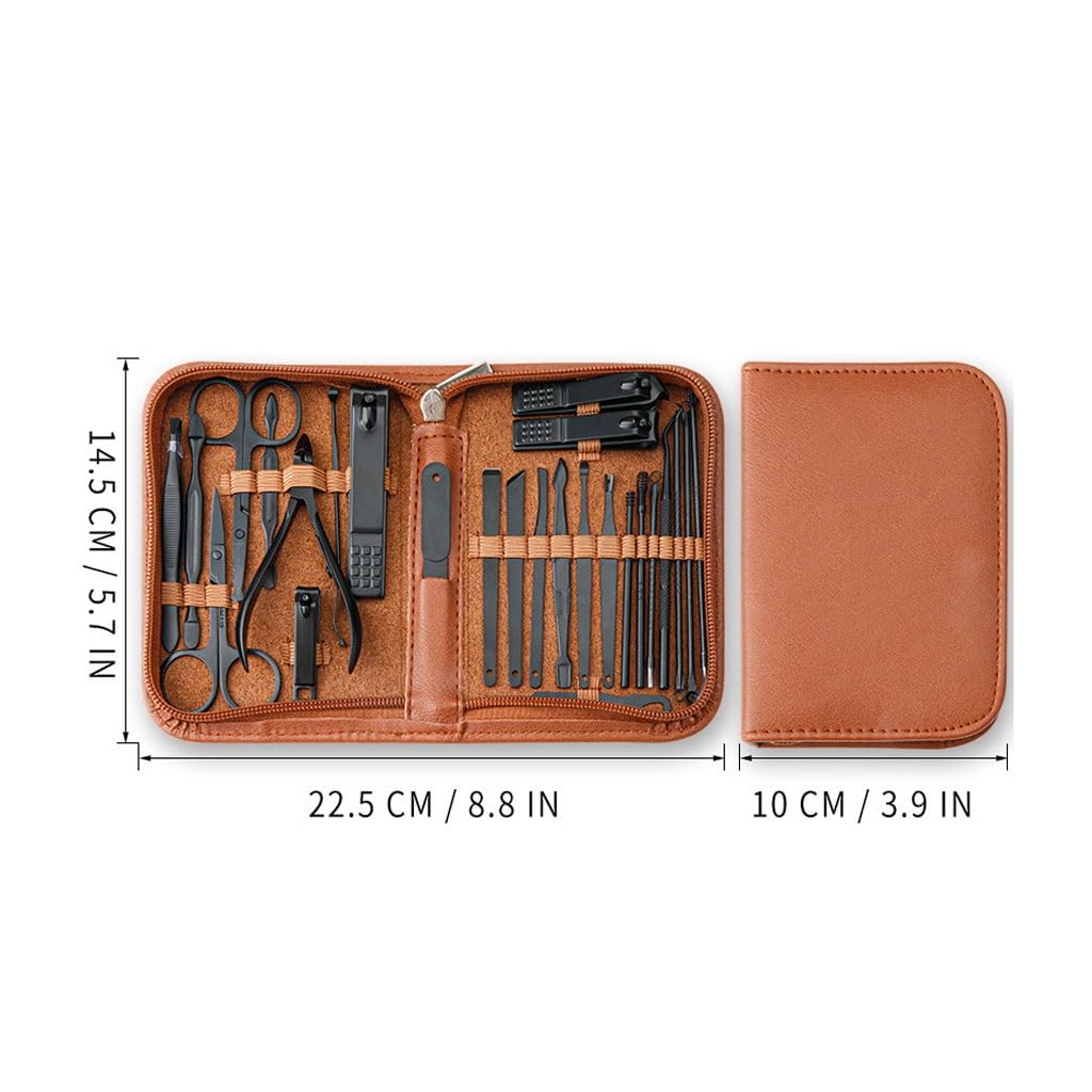 Maniküre-Set, 26-teilig, Nagelscheren-Set, Heimgebrauchswerkzeug, geeignet für Reisen und unterwegs