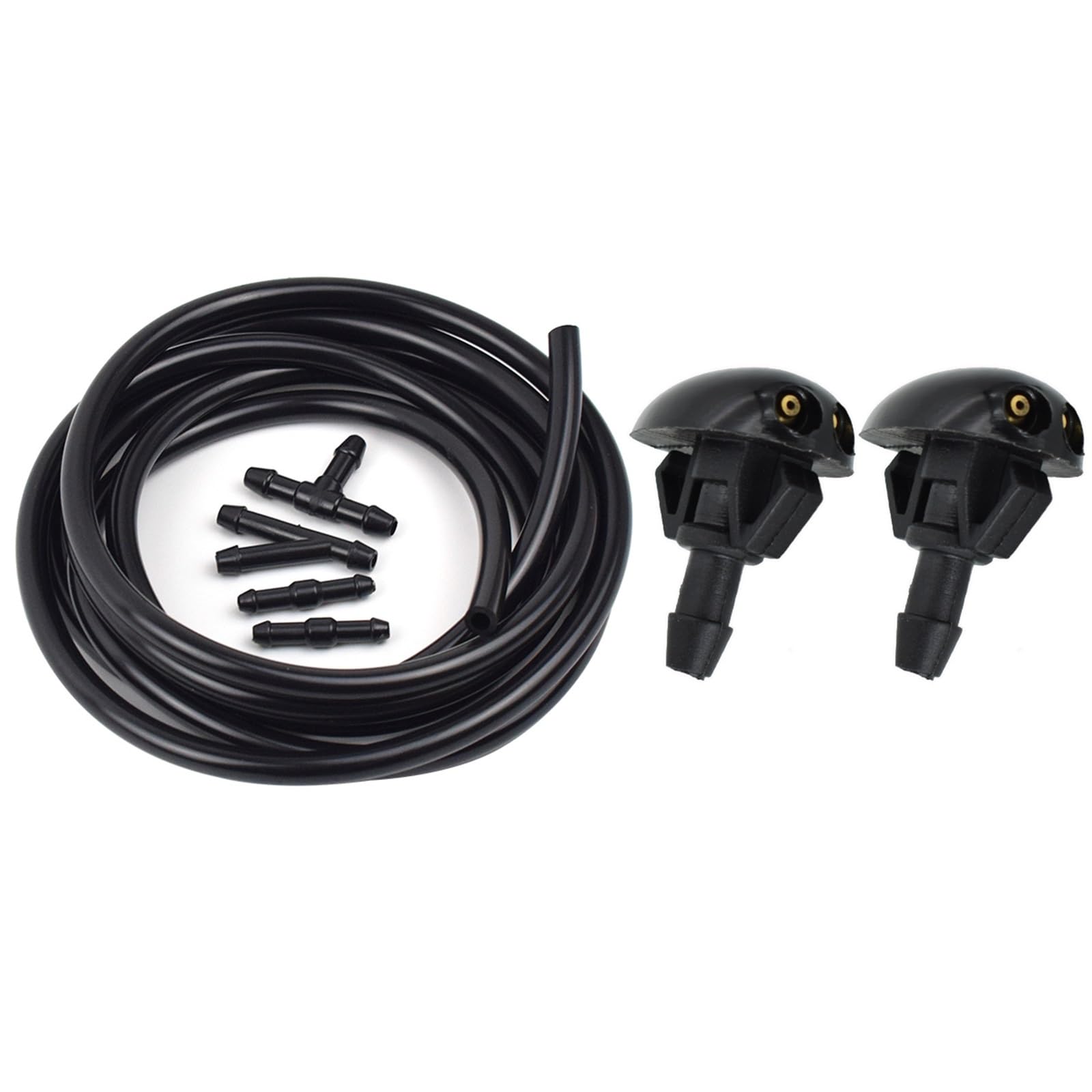 Dysza spryskiwacza przedniej szyby Pasuje do Nissana Navara D22 D40 Silvia 200sx Sentra Przednia wycieraczka Dysza spryskiwacza Zestaw rur spryskiwacza(Nozzle and 2m Hose)