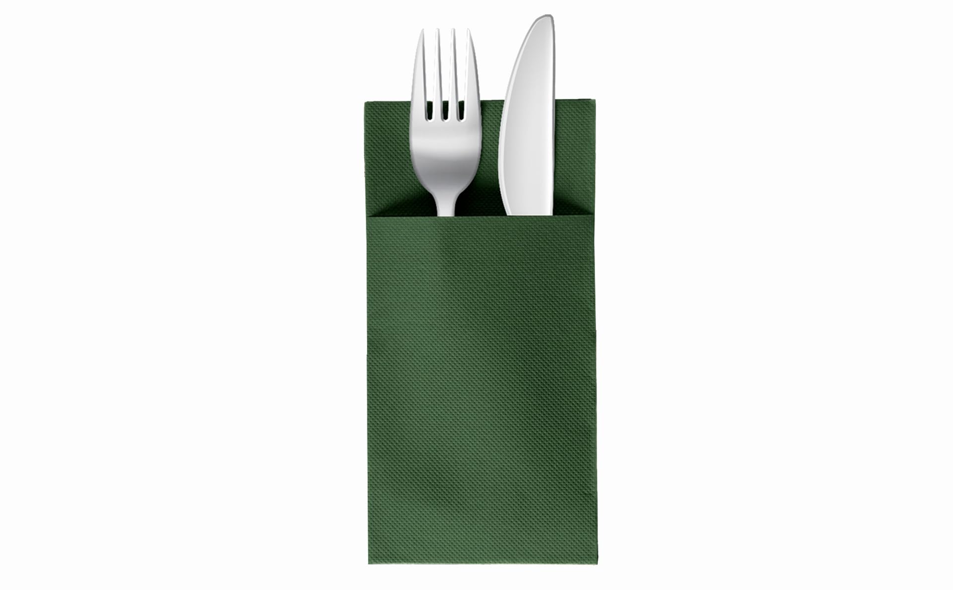 VelaHub Soft Point 50 Cutlery Napkins, High-Quality Disposable Napkins, 39 x 38 cm, White