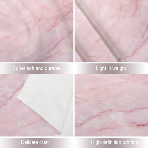 Miniatura 4 de Shrahala Tapiz de mármol rosa, marrón y blanco, diseño abstracto para colgar en la pared, tapiz grande psicodélico, decoración de dormitorio, sala