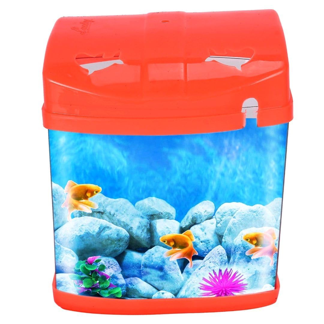 See full amazon price history chart for Rizopets Mini Aquarium Fish Tank | Breeding Tank for Betta Fish | Suitable for Home Decoration, Office, & Living Room Decoration (16x18x14 cm) (Orange) Rizopets Mini Aquarium Fish Tank | Breeding Tank for Betta Fish | Suitable for Home Decoration, Office, & Living Room Decoration (16x18x14 cm) (Orange) (B0D9R7NSKX) Amazon Price History, Amazon Price Tracker
