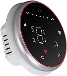 Programmable Thermostat LED Display Wireless Smart Thermostat for Home AC95-240V (Black)