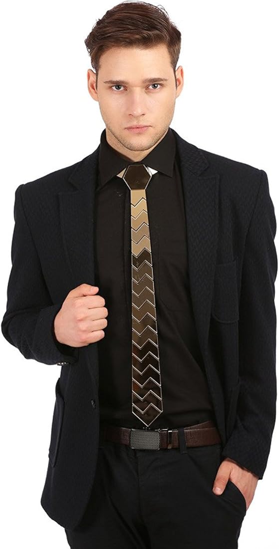 gold mirror tie