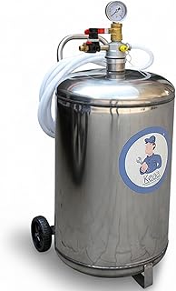 KEAA 80L High Pressure Stainless Steel Foaming Tank for Car Wash | Pneumatic Air Foam Pressure Tank | Heavy Duty SS Foam S...