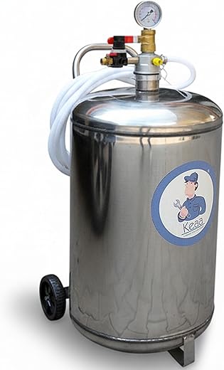 KEAA 80L High Pressure Stainless Steel Foaming Tank for Car Wash | Pneumatic Air Foam Pressure Tank | Heavy Duty SS Foam S