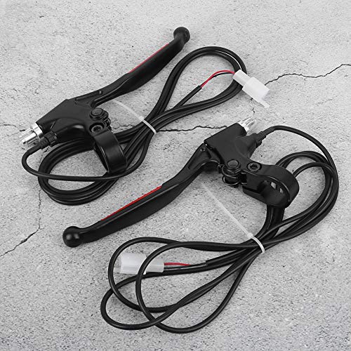 Keenso Electric Bicycle Brake Lever, 1 Pair E-Bike Metal Handle Brake Lever Replacement For Bike Electric Bike Electric Bicycle Parts #TOP4