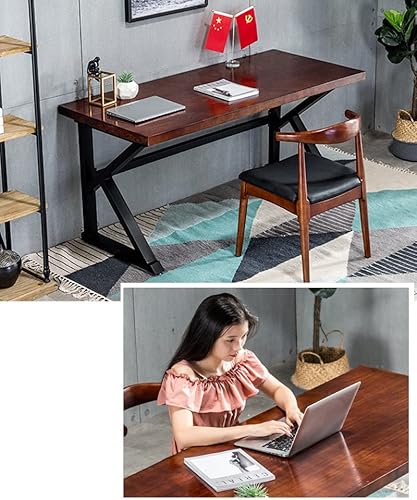 Miniatura 3 de Moderno traje de escritorio y silla de madera maciza escritorio de oficina en casa escritorio de estudio estación de trabajo fácil de instalar