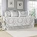 Laura Ashley 5-Piece Venetia Daybed Cover Set, Gray