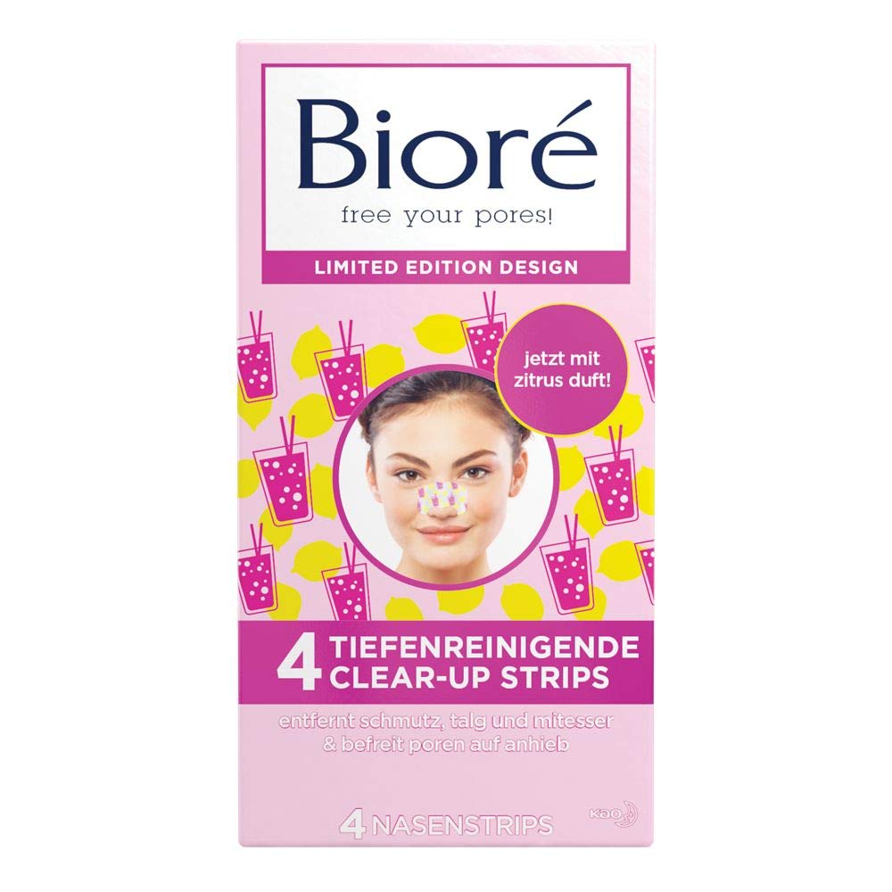 Clear Up Strips Schnell Oder Langsam Abziehen Bioré Tiefenreinigende Clear-Up-Strips - Nasenstrips - Pink Lemonade