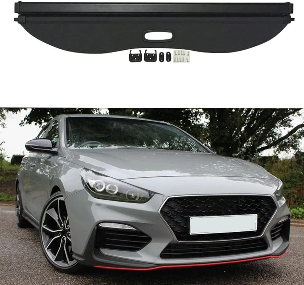 ZHANGJF Kofferraum-Hutablage Für Hyundai I30 (2009–2019) – Einziehbar, Wasserdicht & Praktisch
