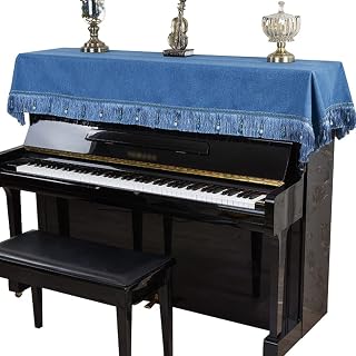 Piano Cover Cloth Upright Piano Cover Piano Cover Upright Piano Cover Simple Modern Piano top Cover Fashionable Fringed Decorative dust Cover Home Piano Protective Cover