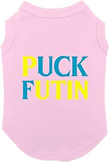 Puck Futin - Support Ukraine Dog Shirt (Pink, Medium)