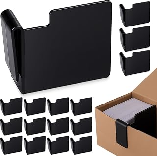 Chunful 20 Pcs Black Card Box Dividers, Max Opening Width:4mm