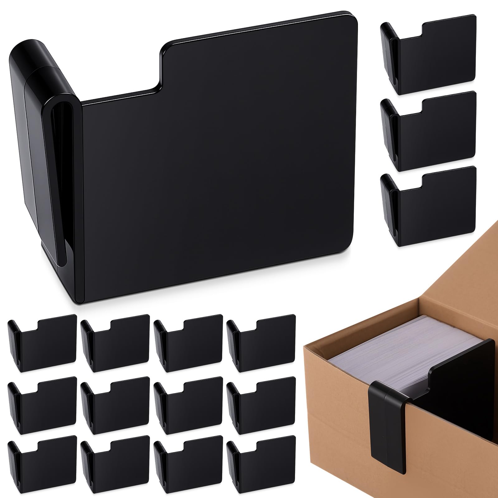 Amazon.com: Chunful 20 Pcs Black Card Box Dividers, Max Opening