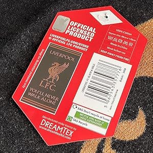 Liverpool Football Crest Beach Towel 100 Cotton LFC Bath Swim Towel Liverpool Gift for Teens Men Kids 70 x 140 cm Black Gold