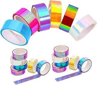 TOBBOMEY 18 Cintas Adhesivas Degradadas Para Diario, Washi Tape Para Diario, Washi Tape De Colores Para Niños, Cintas Para Manualidades, Decorativas, Bohemias, Pegatinas Washi Para Niños.