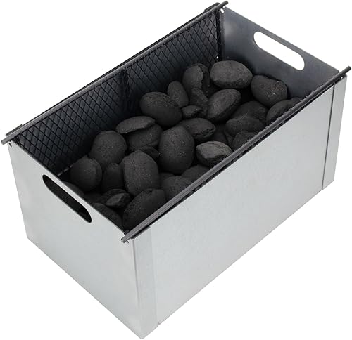 Caja de ahumador de carbón para parrilla de carbón Oklahoma Joe's 3697490W01, caja de ahumador de carbón, piezas de repuesto, cesta de carbón para