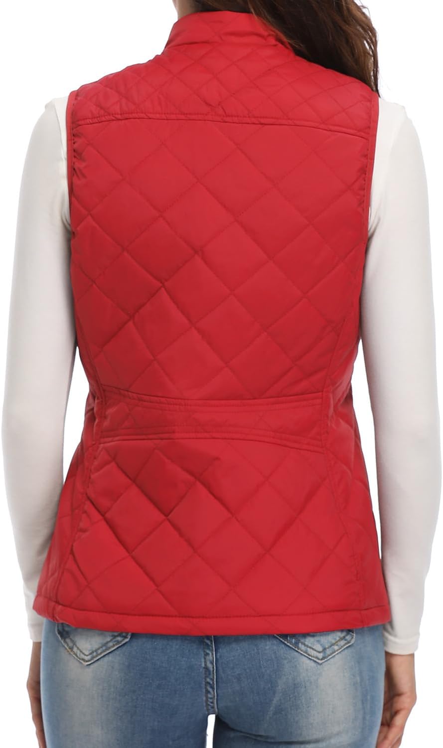 Argstar Women's Vest, Quilted Lightweight Zip Pockets Padded Gilet (XS-2XL) - Image 4