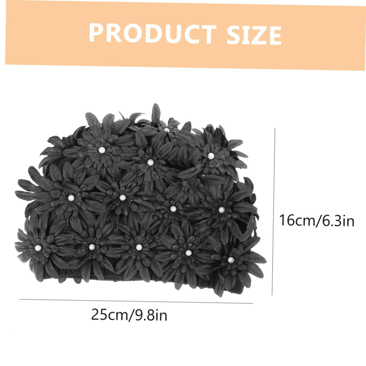 Toddmomy Tapa De Natación De Flores Impermeable Mujer Dama Gorras De Natación Adulto Sombreros De Natación Tela Vistoso Proteccion Floral Largo Brocado
