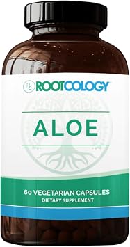 Rootcology by Dr. Izabella Wentz | Aloe Vera for GI Support | 2001 Whole Aloe Leaf Capsules | 60 Vegetarian Capsules