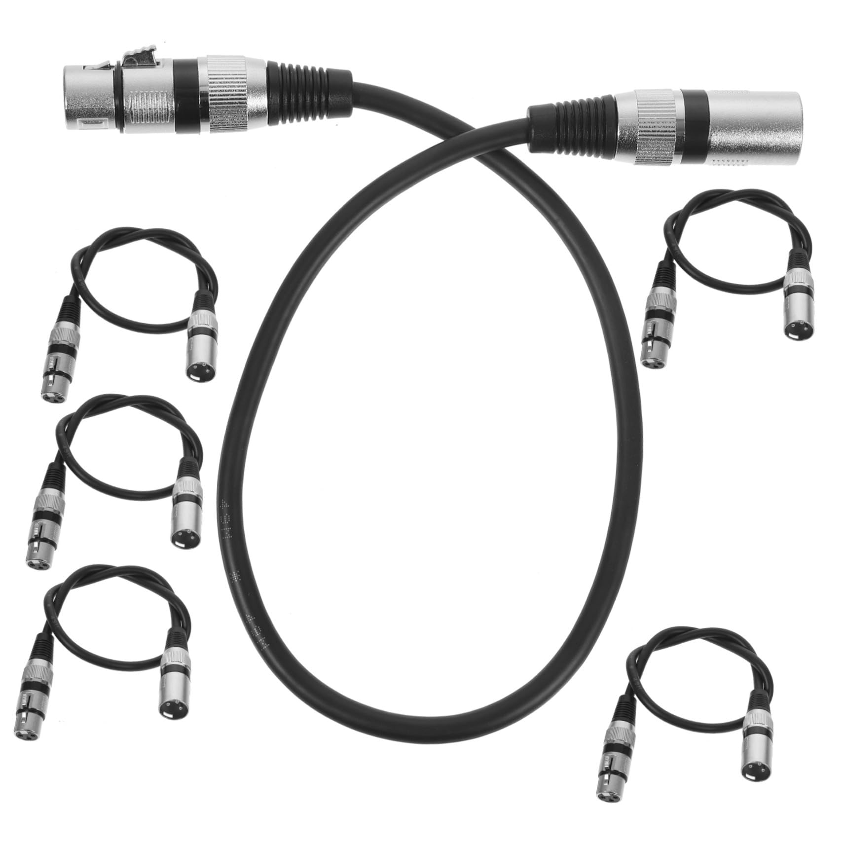 BESPORTBLE Cavo Microfono XLR 3 Pin Maschio a Presa in Rame senza Ossigeno 6 Pezzi per Sistemi Audio KTV Trasmissione Efficiente e Resistente