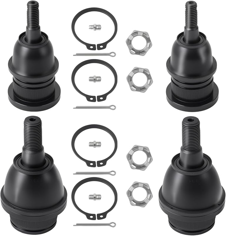 Kit de pivôs de suspensão superiores e inferiores dianteiros Dtomi K6540/K6541 para Chevrolet, GMC e Cadillac – 4 unidades