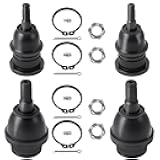 Dtomi Front Upper & Lower Ball Joints Kit Compatible With Chevy GMC Cadillac Vehicle Tahoe Silverado Suburban Avalanche Express Sierra Savana Yukon XL Escalade 1999-2008 Replace# K6540 K6541 (4pcs)