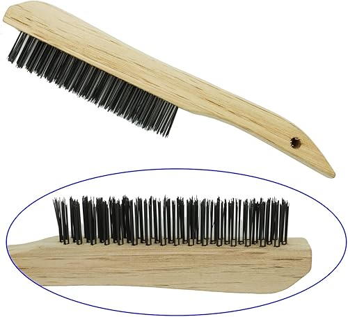 Miniatura 4 de Martillo astillador de soldadura con mango de resorte helicoidal, 10.5 pulgadas, cincel de cono y vertical, cincel de cono y cruz, cepillo