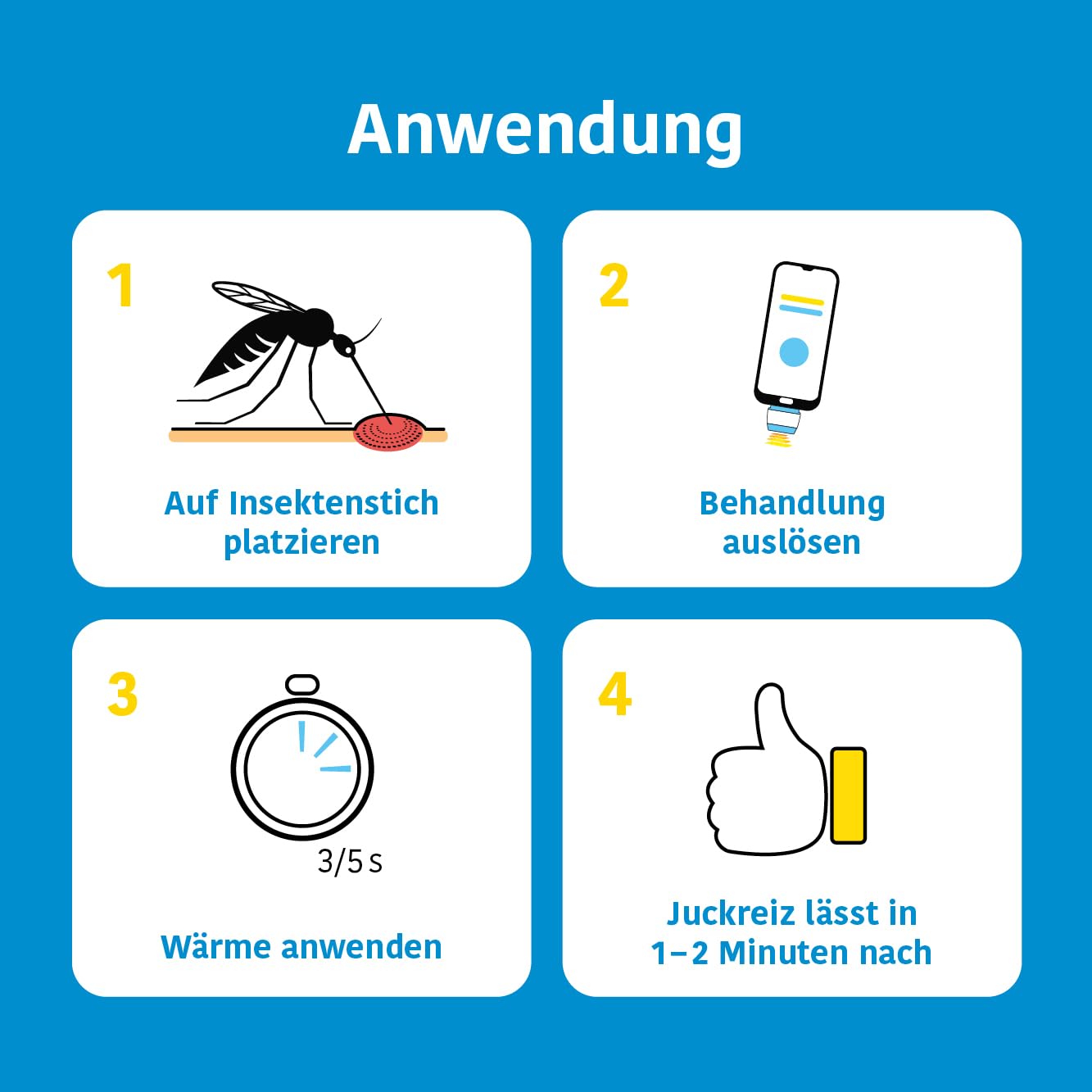 bite away® pro mit PowerUnit - Insektenstichheiler gegen Juckreiz bei Insektenstichen – der 2-in-1 Wärmestift für maximale Flexibilität