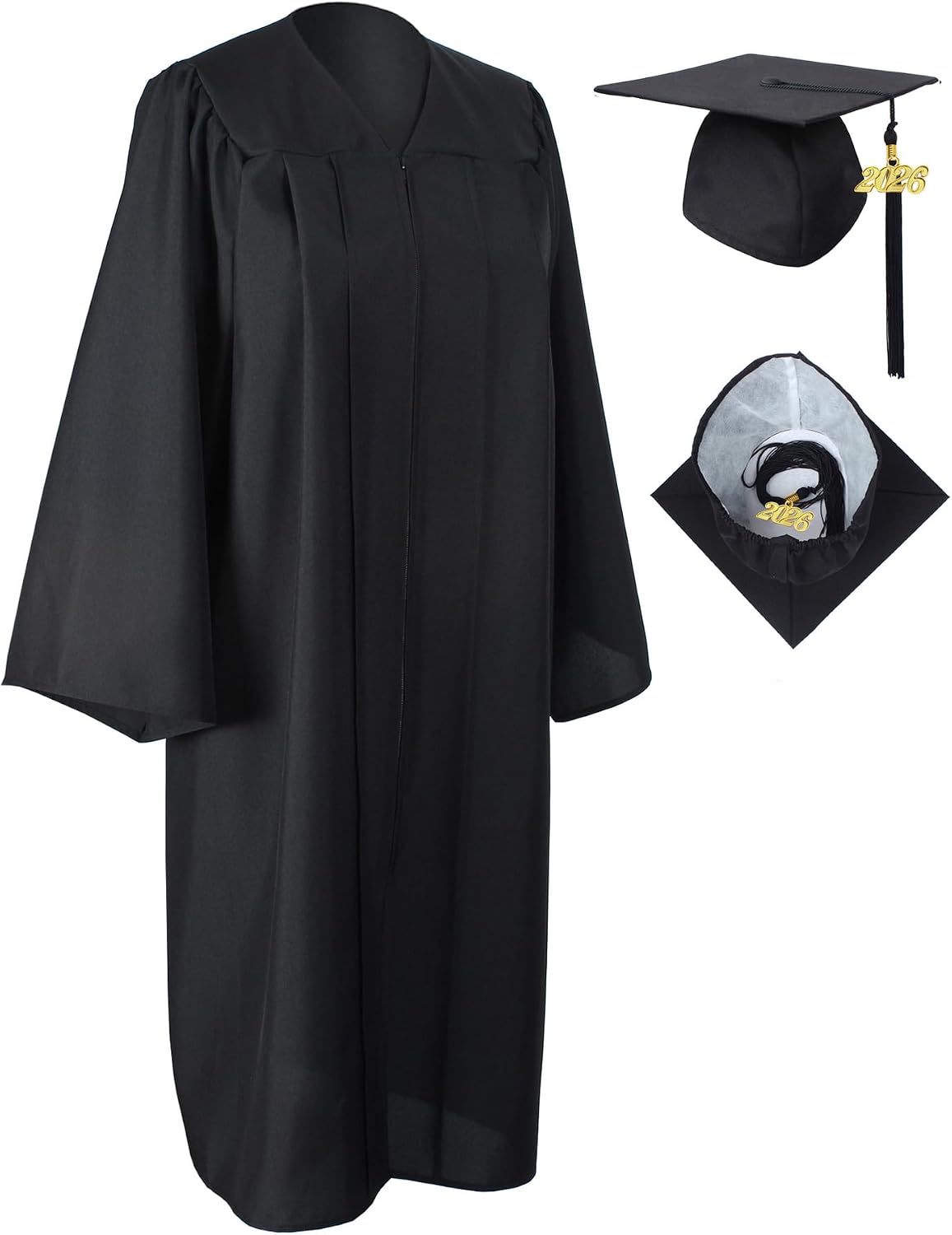 MyGradDay Matte Graduation Cap and Gown 2026 Tassel for High School College
