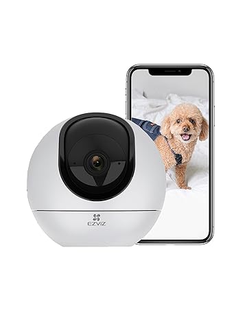 EZVIZ Security camera, 2K+ Home Wifi camera, Indoor CCTV Camera, Pan/Tilt 360 degree View, 2-Way Talk,Color Night Vision,Pet/Human/Voice Detection,Waving-Hand Control,Privacy Mode,256GB SD storage, Alexa,C6