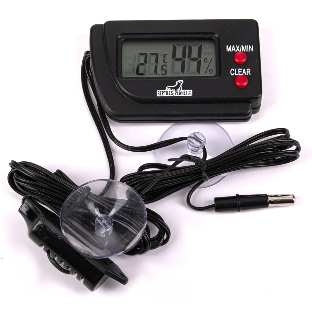 Reptiles-Planet Terrarium Thermometer Hygrometer, Small