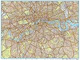 A-Z London Master Plan - Centre - 40" x 30.25" Laminated Wall Map
