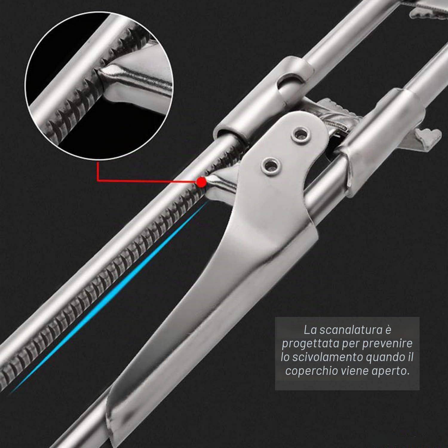 SUOXU Apriscatole Manuale in Acciaio Inossidabile, Multifunzione Professionale per Lattine da Cucina