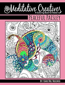 Paperback Peaceful Paisley: Meditative Creatives, Coloring Book For Adults Book