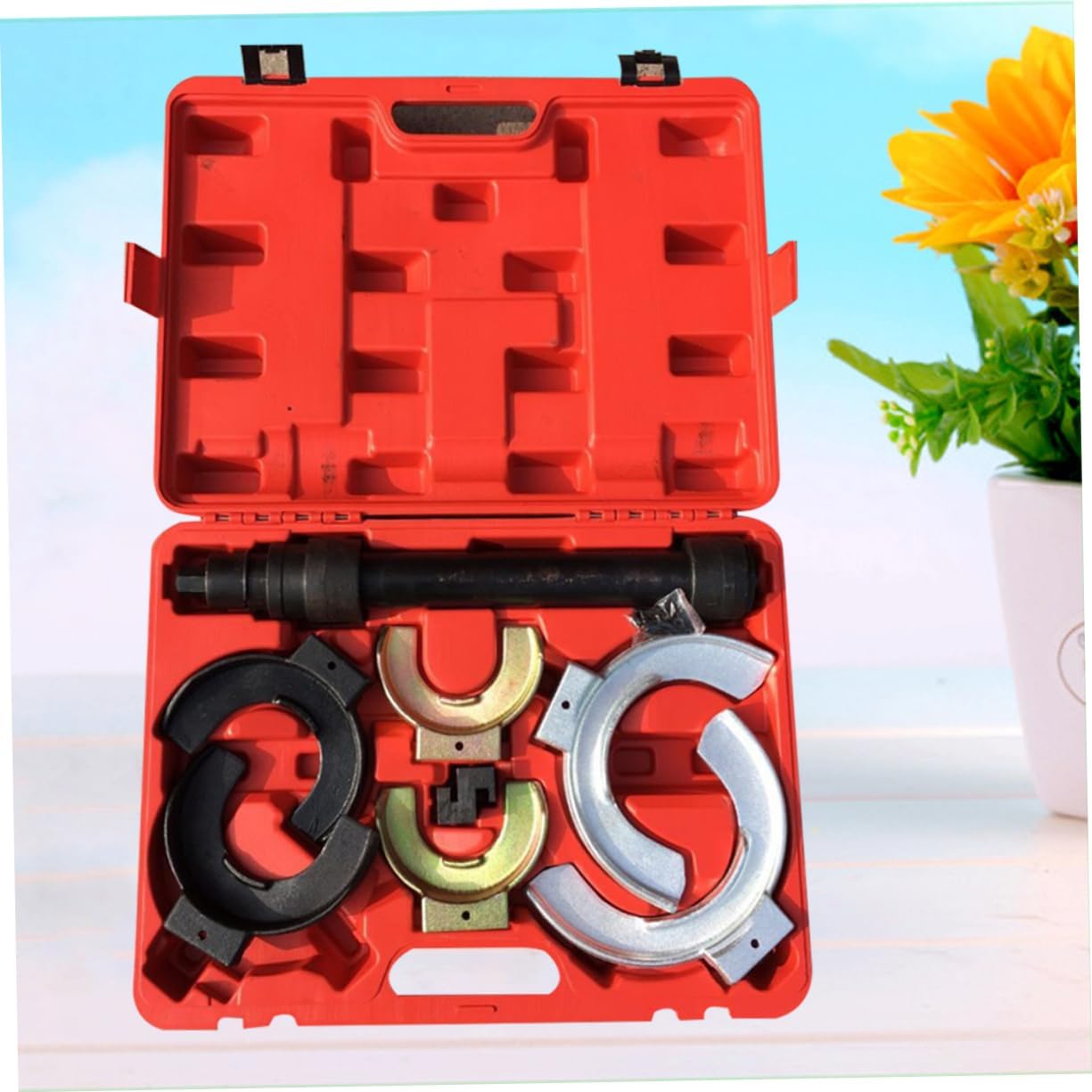 Manual Car Coil Spring Compressor Tool Set for Absorber Car Spring Damping Compressor Fitment