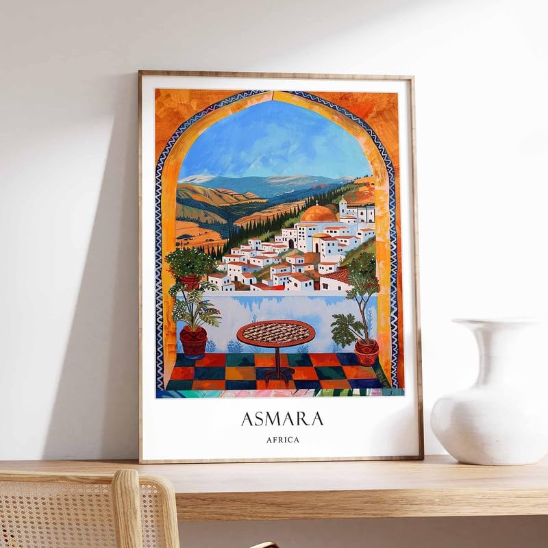 Eritrea art poster Asmara décoration murale inspirante Afrique