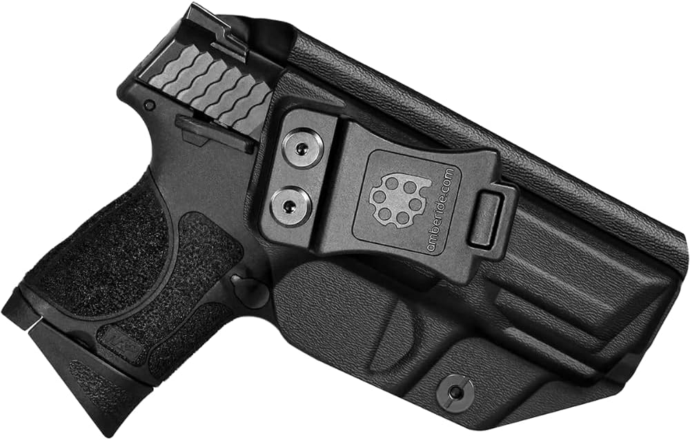 Amberide IWB Kydex Holster for S&W M&P, Shield CT Laser, Shield Plus, Shield M1.0, Shield M2.0 3.1, EZ 9mm, EZ 380, Equalizer, Bodyguard .380, CSX 3.1, M&P 9/.40 3.5 3.6 4 4.25, Select Model
