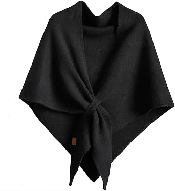 Pashmina Shawl Wraps Women Knitted Shawls and Wraps Cardigan Cape Wool Cashmere Shoulder Top Sweater Triangle Scarf