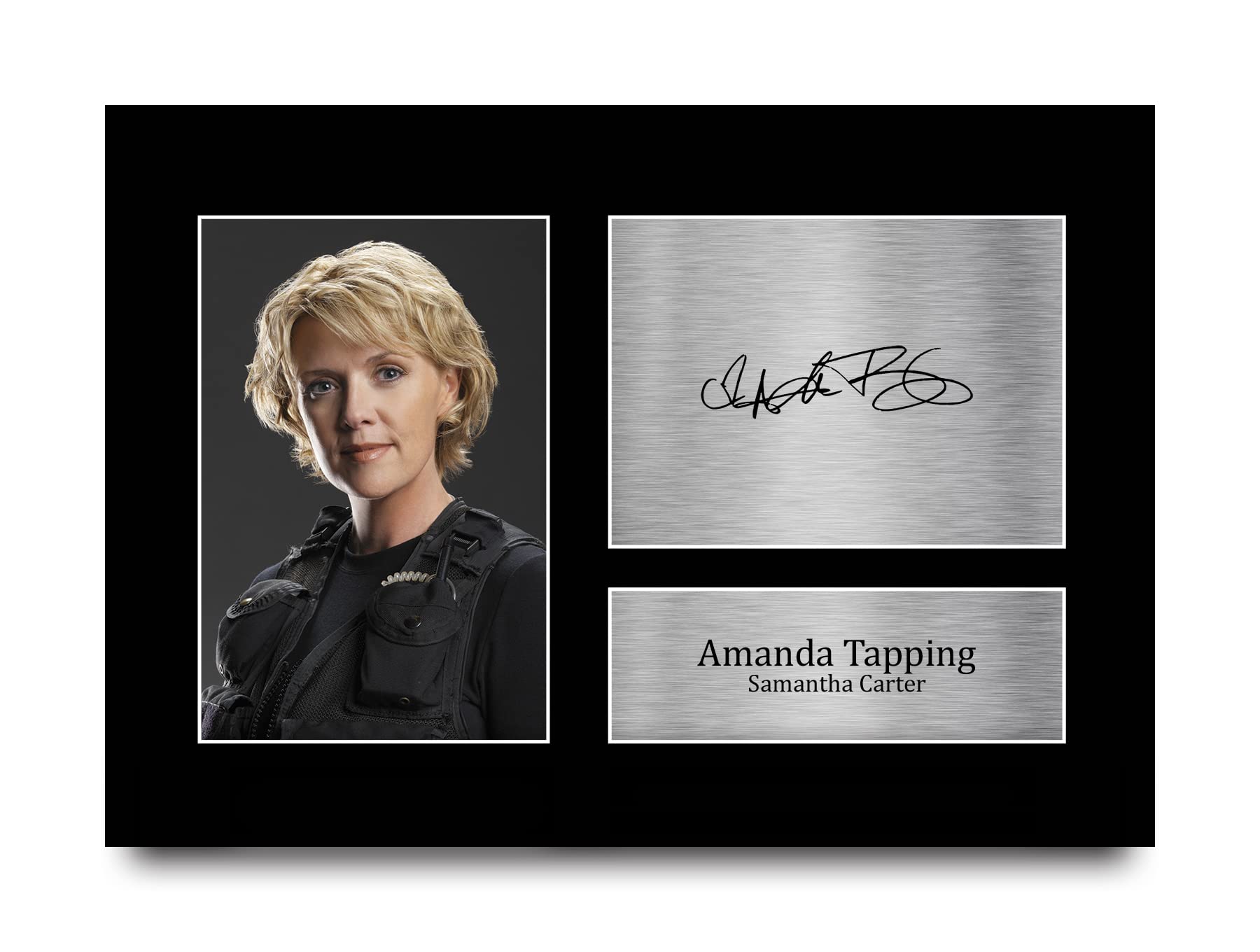 Amanda Tapping Autographe Photo A4 Stargate SG-1 Signé Cadeaux