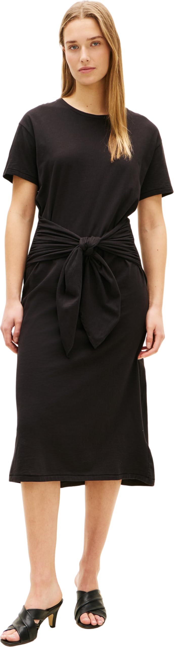 Tommy Hilfiger Damen Co Slub Knot Midi DRS Ww0ww48747 T-Shirt-Kleid (1er Pack)