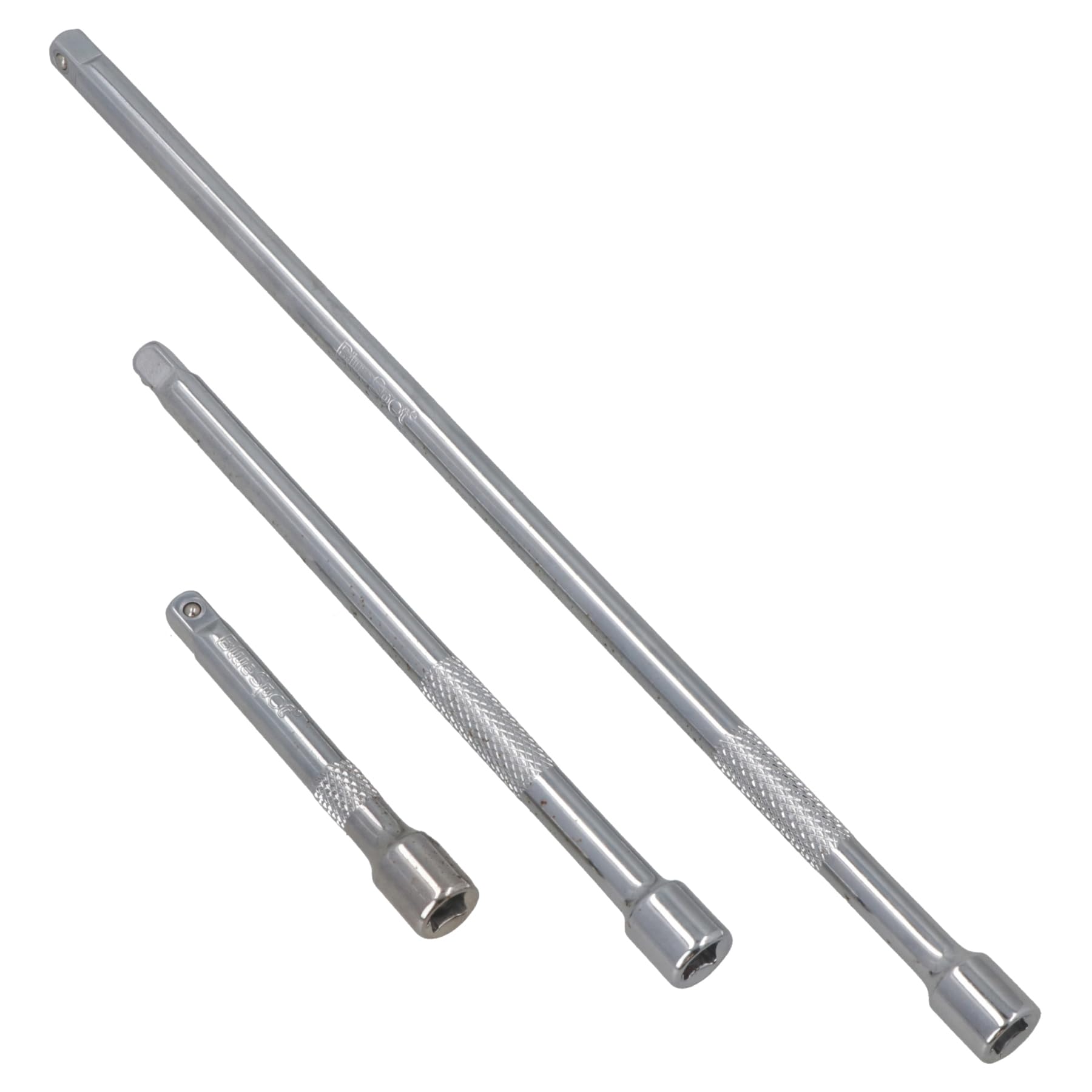 AB Tools 3Pc 1/4" Drive Straight Socket Ratchet Extension Bar Set 75mm 125mm 250mm from B&Q