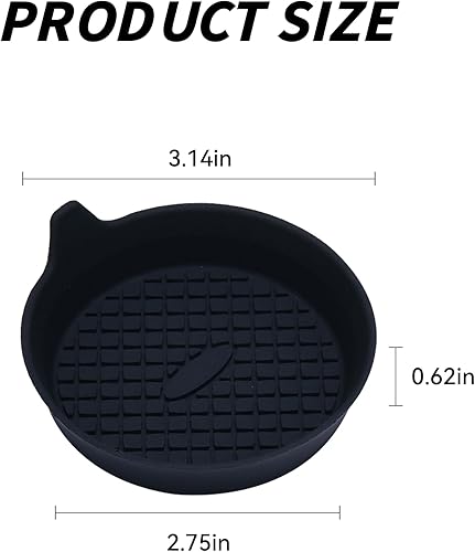 Miniatura 2 de Paquete de 4 posavasos para automóvil, portavasos empotrados de silicona para automóvil, impermeables, antideslizantes, a prueba de tambores,