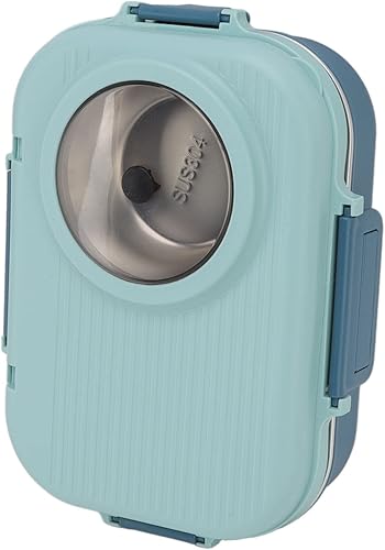 Miniatura 3 de Lonchera térmica Bento con aislamiento de 37.2 fl oz de doble piso con tapa a prueba de flujo, contenedor de alimentos portátil con acero inoxidable