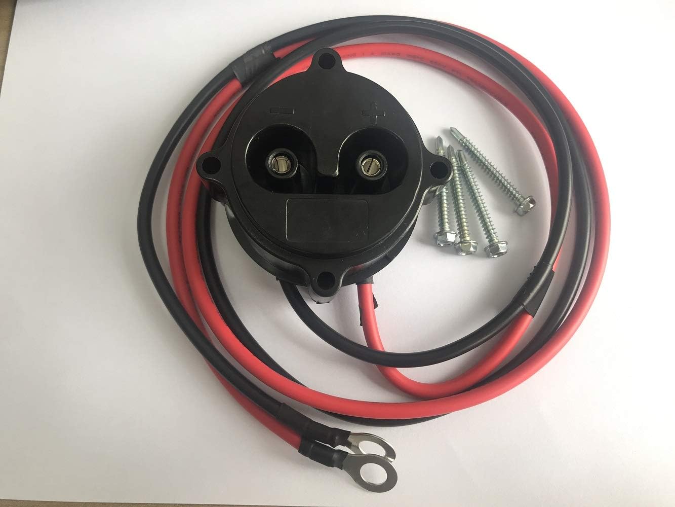 Golf Cart Receptable Compatible Yamaha Golf Cart MAC DC Charger Receptacle with Wires Fits Yamaha Electric G19/22 48-Volt Replaces# JR1-H6181-02-00