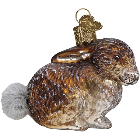 Old World Christmas Vintage Cottontail Bunny Ornament
