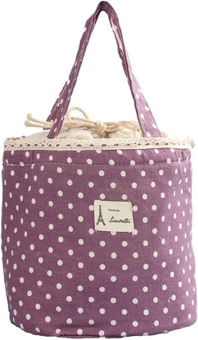 Ukamshop(TM) Thermal Insulated Lunch Box Tote Cooler Bag Bento Pouch Lunch Container (Purple)